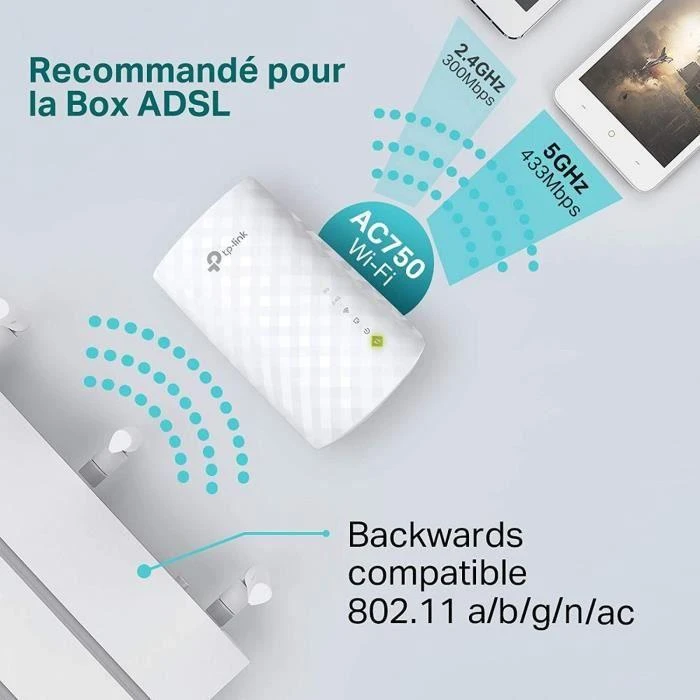 Belaidžio Wi-Fi ryšio stiprintuvas TP-Link RE200