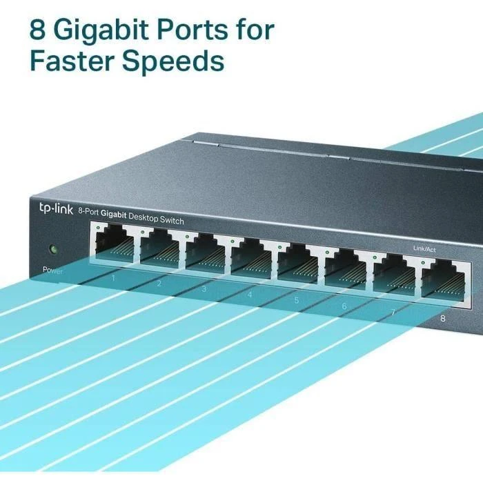 Šakotuvas TP-LINK TP-LINK komutatorius TL-SG108 TLSG108 (TL-SG108)