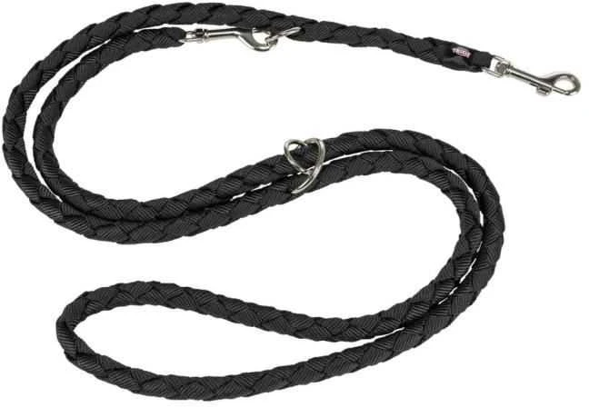 Trixie Adjustable Cavo pavadėlis šuniui, juodas, dydis L – XL: 2,00 m / o 18 mm