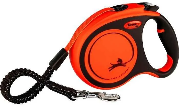 Flexi Xtreme šunų pavadėlis, L, max 65 kg, 5 m, oranžinis