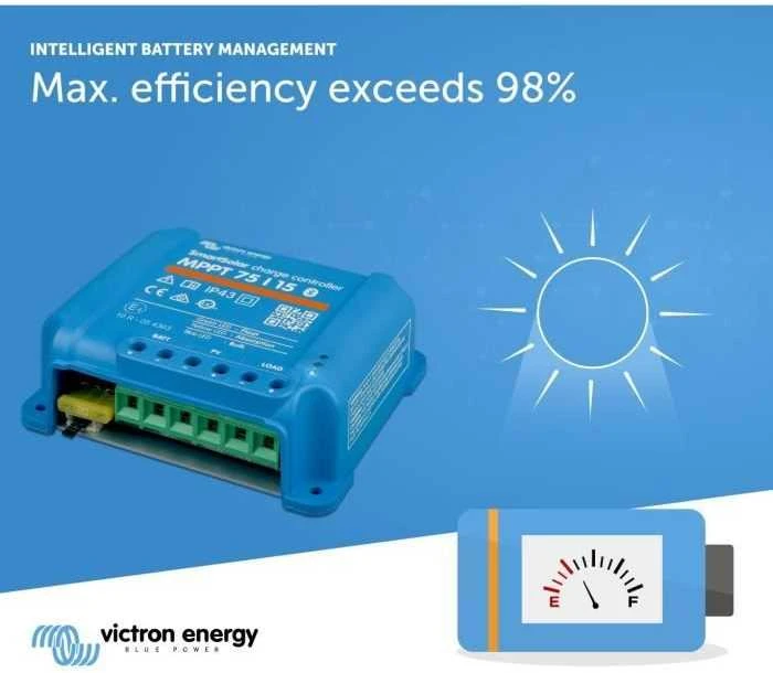 Victron Energy Saulės energijos įkrovimo valdiklis SmartSolar MPPT 75/15