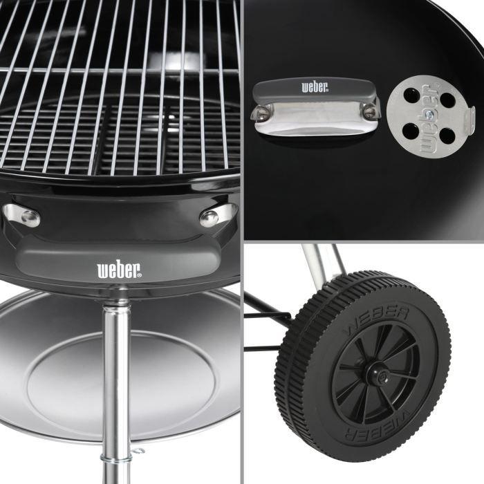 Weber Charcoal Grilis Compact Virdulys 57 cm juodas Juodas (1321004)