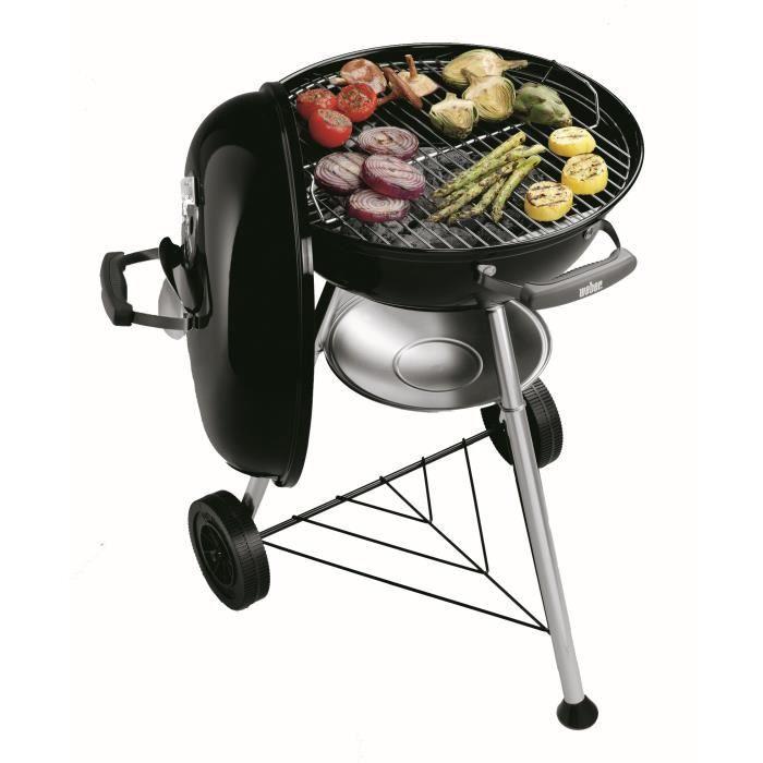Weber Charcoal Grilis Compact Virdulys 47 cm juodas Juodas (1221004)