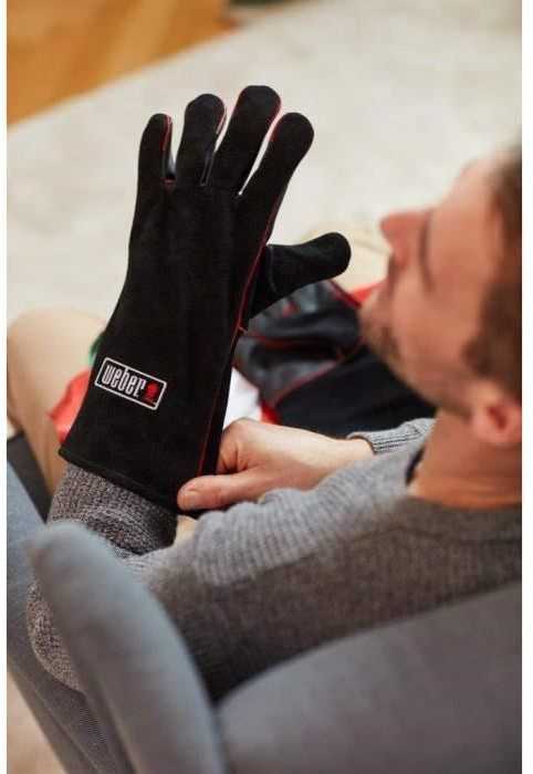 Karščiui atsparios odinės pirštinės WEBER, 10 (L / XL)