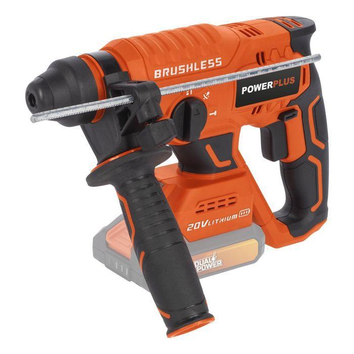 POWERPLUS Wireless prank hammer 20V 3J SDS -Plus Brushless + 5 Accessories - Dual Power Powdp15630 - Delivered without battery or charger