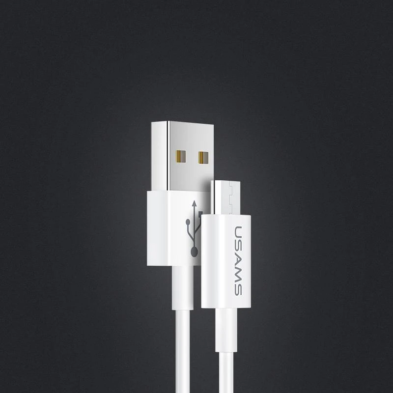 USAMS U23 MICRO-USB greito įkrovimo laidas 2A, Baltas