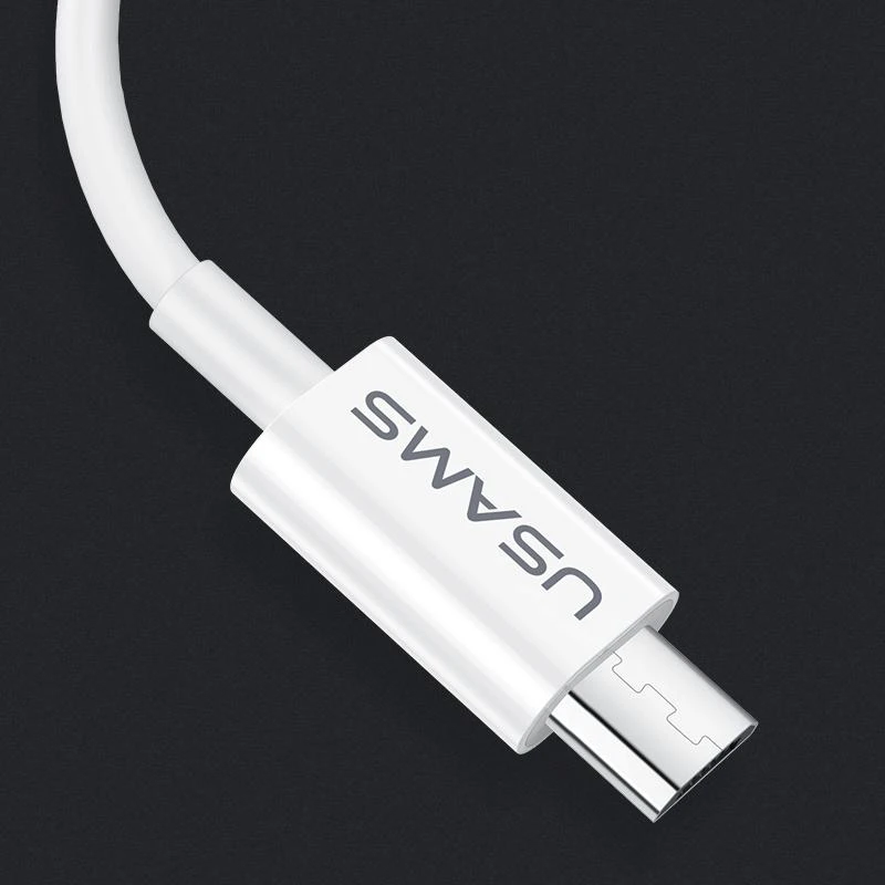 USAMS U23 MICRO-USB greito įkrovimo laidas 2A, Baltas