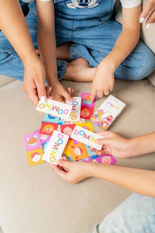 EQhub EMOCIJŲ DOMINO - stalo žaidimas EQ lavinimui