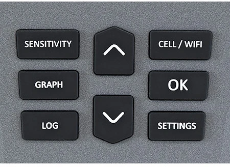 CAM-GX5 5G mobiliųjų telefonų ir sekimo įrenginių detektorius su 2.4 ir 5 GHz „Wi-Fi“ bei „Bluetooth“ signalų aptikimu ir pasauline aprėptimi