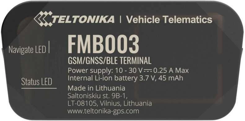 FMB003 2G TELTONIKA OBD GPS SEKLYS, Serveris : Serveris (metinis mokestis) +12 Eur, SIM kortelė: Nepridėti