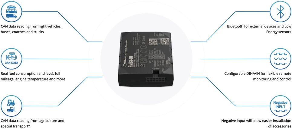 FMB140 2G TELTONIKA GPS SEKLYS, SIM kortelė: SIM Kortelė (metinis mokestis +24 Eur), Serveris : Nepridėti