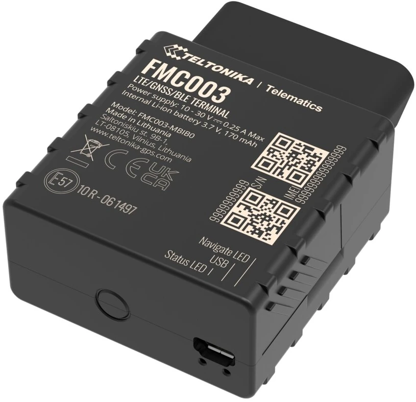 TELTONIKA TELEMATICS FMC003 4G LTE CAT 1 SEKIMO ĮRENGINYS SU OBD OEM DUOMENŲ SKAITYMU