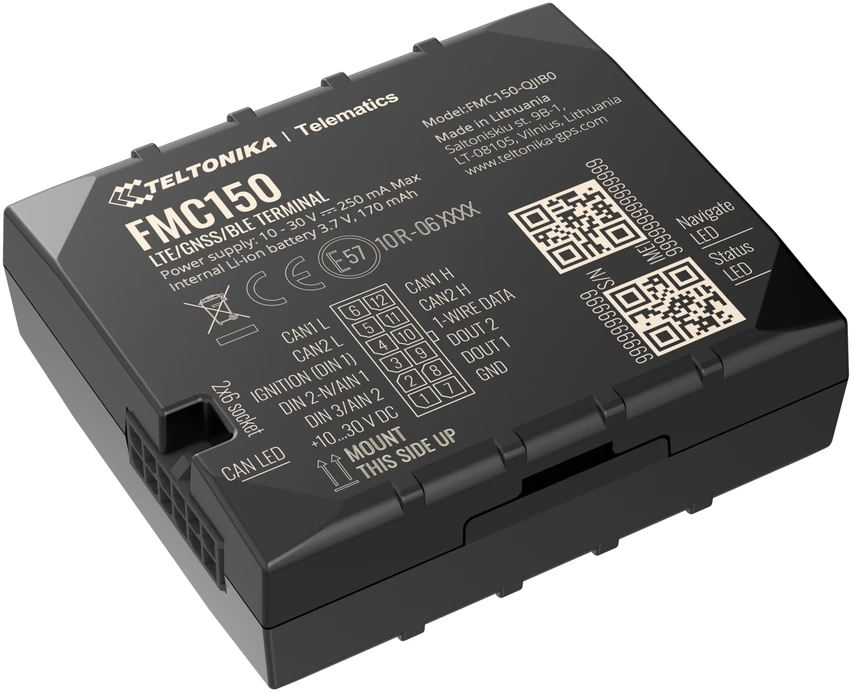 FMC150 4G TELTONIKA GPS SEKLYS, SIM kortelė: SIM Kortelė (metinis mokestis +24 Eur), Serveris : Nepridėti