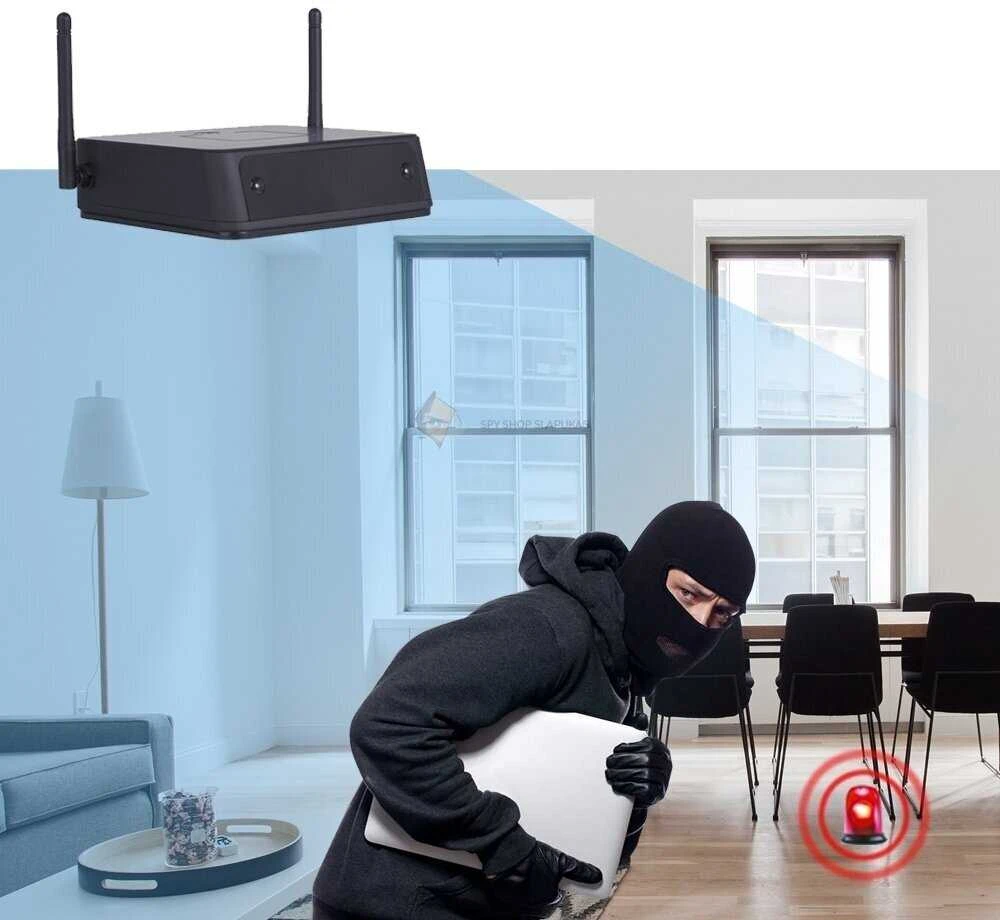 Maršrutizatoriaus imitacija LONG su Wifi kamera, Atminties kortelės talpa: Nepridėti atminties kortelės, Papildomos baterijos 2 vnt.: Papildomos baterijos 2 vnt. (+12 Eur)