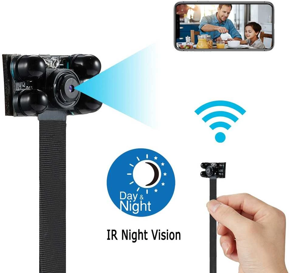 WIFI kameros FULL HD modulis, SD kortelė: 128 GB (+30 Eur)