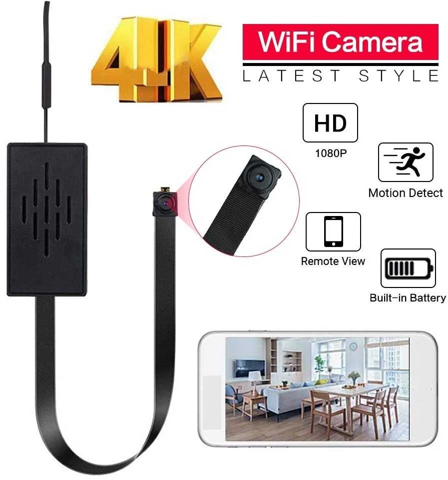 WIFI kameros modulis "Look Cam Pro", Akumuliatoriai: 1500 mAh (~5 val), Atminties kortelės talpa: 128 Gb Micro SD (+36 Eur), Maitinimo adapteris: 12-5V (+14 Eur)