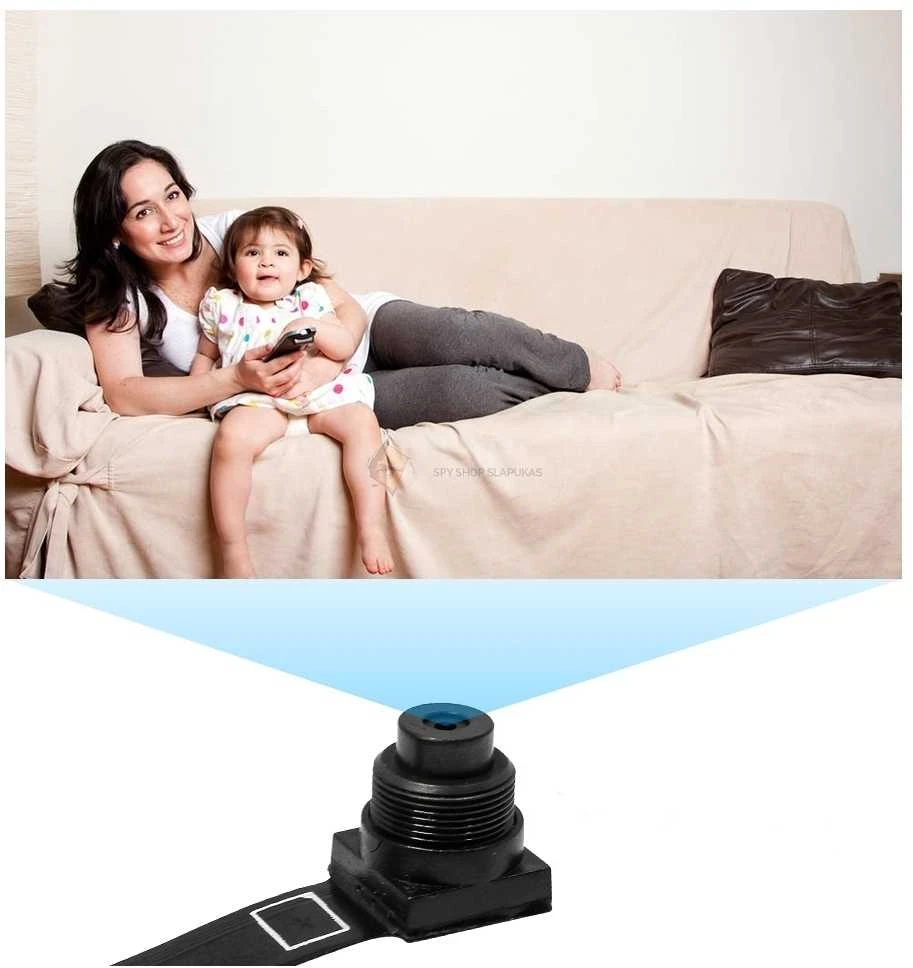 WIFI kameros modulis "Look Cam Pro", Akumuliatoriai: 1500 mAh (~5 val), Atminties kortelės talpa: 128 Gb Micro SD (+36 Eur), Maitinimo adapteris: 12-5V (+14 Eur)