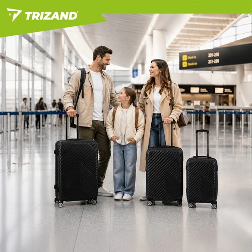 3-in-1 suitcase set - juodas Trizand 26661