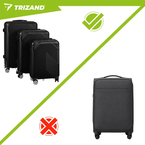 3-in-1 suitcase set - juodas Trizand 26661