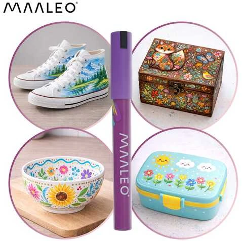 Akriliniai žymekliai Maaleo 25790, 24 spalvos, 4 mm