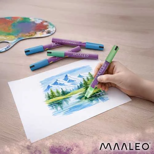 Akriliniai žymekliai Maaleo 25790, 24 spalvos, 4 mm