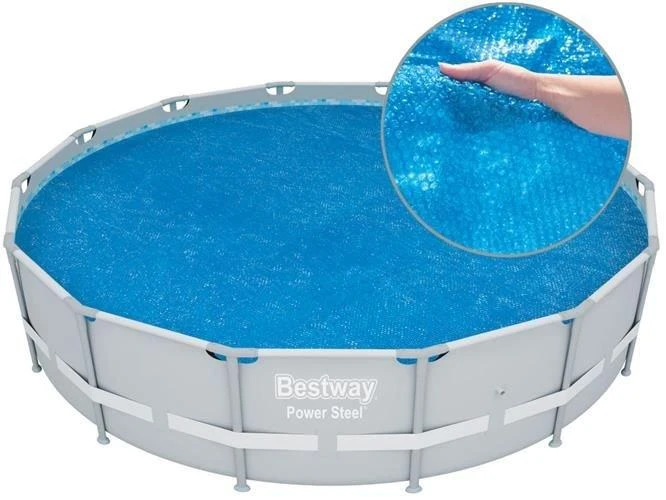 Šilumą sulaikantis baseino uždangalas Bestway Flowclear, 427 cm