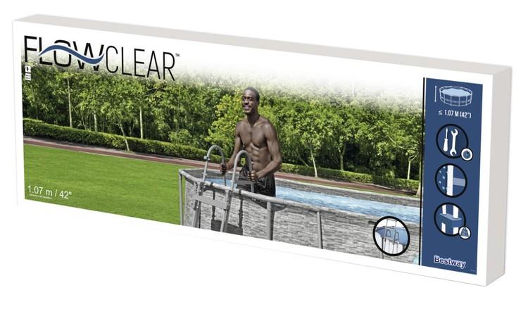 Bestway Flowclear Baseino kopetėlės, 107cm, 4 laipteliai