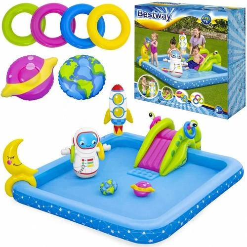 BESTWAY pripučiamas žaidimų centras Little Astronaut, 2.28m x 2.06m x 0.84m, 53126