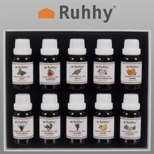 Drėkintuvas Kvapieji aliejai - 10 vnt. rinkinys, 15 ml, Ruhhy 21938