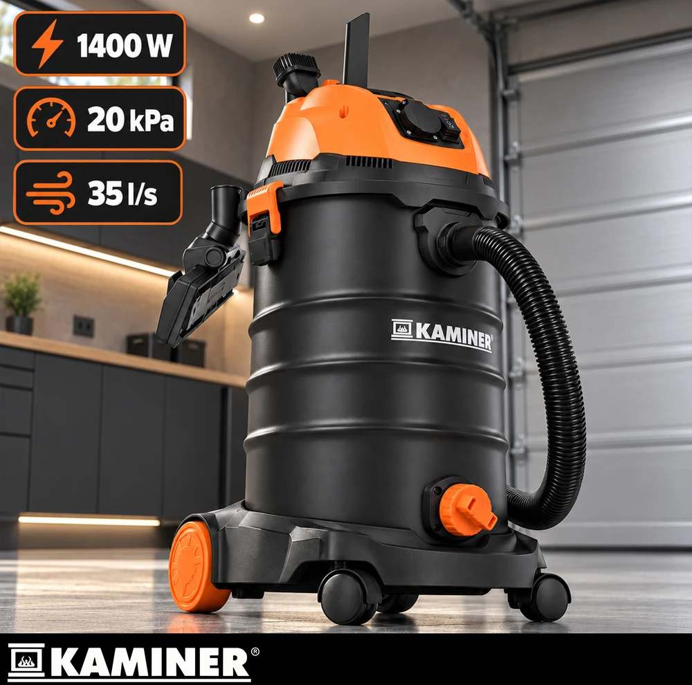Dulkių siurblys pramoninis 30L Kaminer