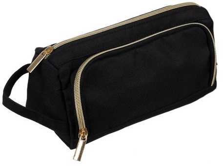 Double extendable pencil case - juodas Maaleo 24502