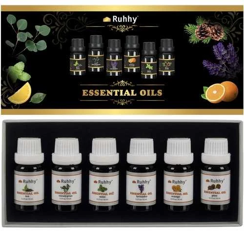 Drėkintuvas Kvapieji aliejai - 6 vnt. rinkinys, 10 ml, Ruhhy 21939