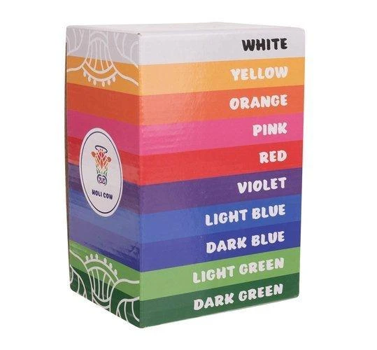 Holi Cow Spalvinga Holi pudra - rinkinys 10x100g