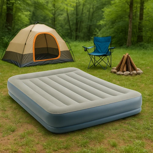 Pripučiamas čiužinys 203x152 cm su pompa dviem asmenims Intex 64118ND