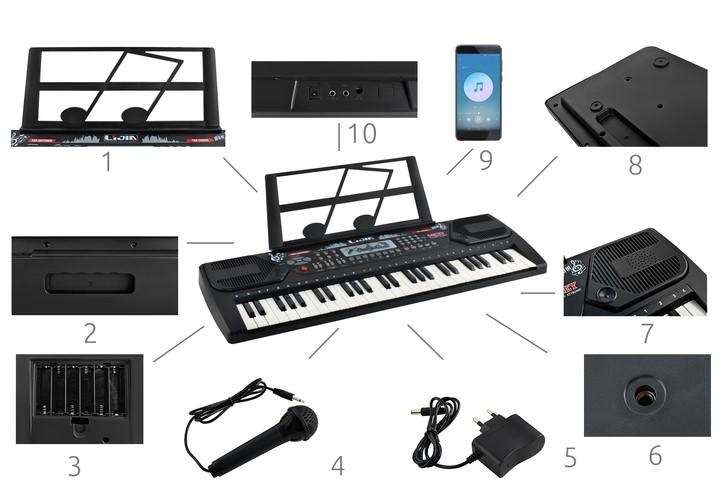Iso Trade Elektroninė pianino klaviatūra