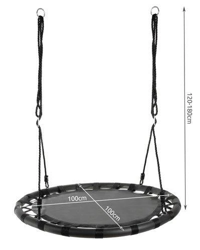 Iso Trade Stork's nest swing 100 cm juodas
