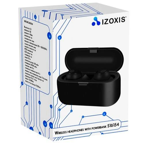 Belaidės ausinės su įkrovimo dėklu Izoxis s16154