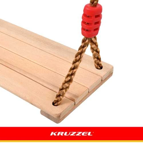Kruzzel Vienvietės medinės sūpynės Fun