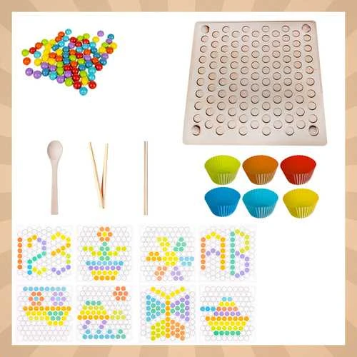 Dėlionė Kruzzel Wooden puzzle beads 22403