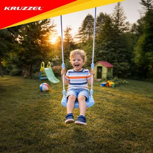 Kruzzel Plastic swing - mėlynas 25446