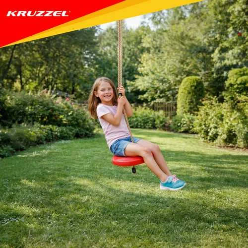 Kruzzel Oranžinis Vienvietės plastikinės supynės "Diskas" Oranžinis