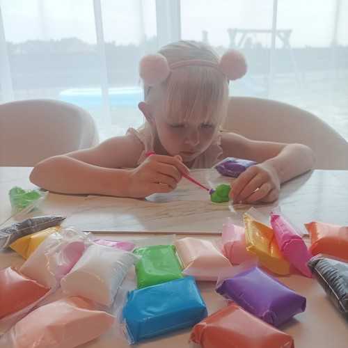 Kruzzel MAGICAL Plastilino SENSO MOLIO POLIMERIO PUTO formelė VAIKAMS 36 vnt.