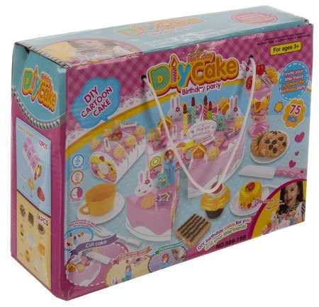 Kruzzel PIECES Gimtadienio tortas - rinkinys 75 dalys.22382
