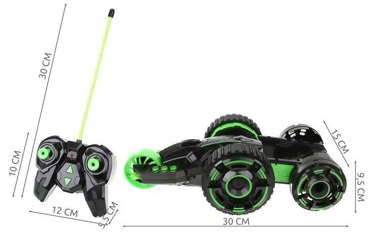 Ikonka 360° akrobatinis automobilis su pulteliu „acrobat“ ir ledinėmis šviesomis
