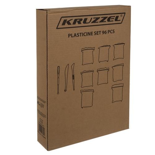 Kruzzel 96 vnt MAGICAL PLASTICINE SENSO POLIMERINIS MOLIS PUTŲ MASĖ VAIKAMS