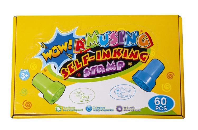Dėlionė Kruzzel Spalvotų antspaudų (štampų) rinkinys vaikams 60 vnt