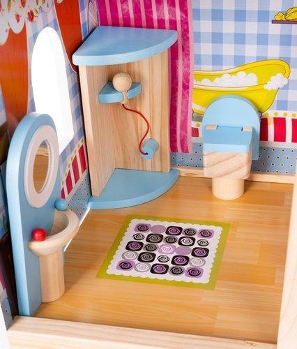 Kruzzel Wooden dollhouse - villa D11252