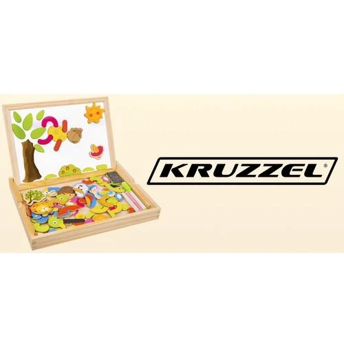 Kruzzel Magnetinė ir kreidinė lenta su magnetukais 3101