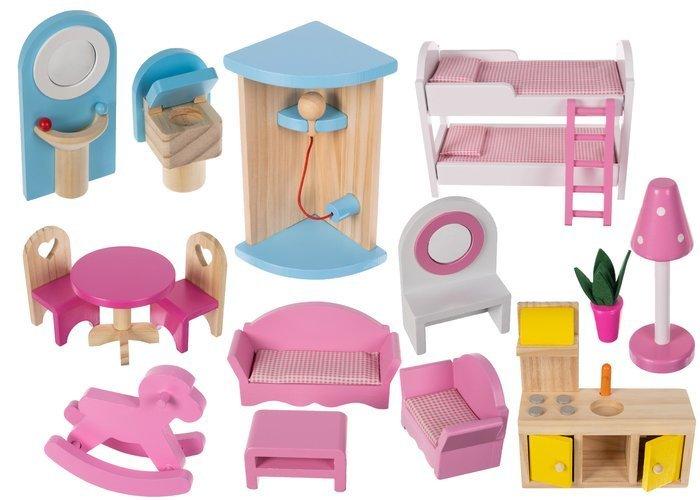 Kruzzel Wooden dollhouse - villa D11252