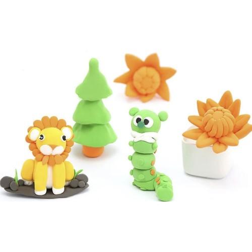 Kruzzel 96 vnt MAGICAL PLASTICINE SENSO POLIMERINIS MOLIS PUTŲ MASĖ VAIKAMS
